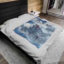 Load image into Gallery viewer, Thy Will Be Done Velveteen Plush Blanket, Light Weight Blanket