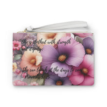 Load image into Gallery viewer, Proverbs 31:25 Clutch Bag, Strength and Dignity