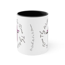 Load image into Gallery viewer, Thy Will Be Done As It Is In Heaven Accent Ceramic Coffee Mug, 11oz Purple Cross, Multiple Color Mugs~