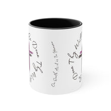 Load image into Gallery viewer, Thy Will Be Done As It Is In Heaven Accent Ceramic Black Coffee Mug, 11oz Purple Cross, Multiple Color Mugs~