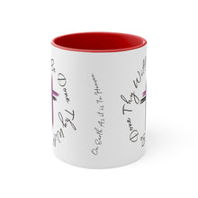 Load image into Gallery viewer, Thy Will Be Done As It Is In Heaven Accent Ceramic Coffee Mug, 11oz Purple Cross, Multiple Color Mugs~