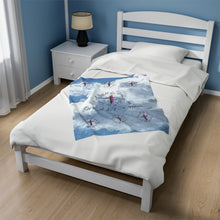 Load image into Gallery viewer, Thy Will Be Done Velveteen Plush Blanket, Light Weight Blanket