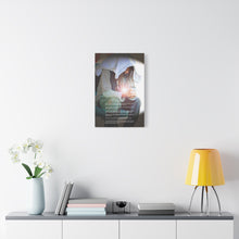 Load image into Gallery viewer, "The Whisper of Jesus: Artful Echoes of Compassion and Righteous Paths" Matthew 25:35-40 Matte Canvas, Stretched, 1.25"