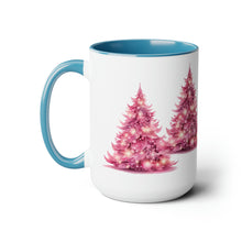 Load image into Gallery viewer, Pink Christmas Tree Mug, Two-Tone Glossy Mugs, 15oz ~