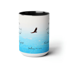 Load image into Gallery viewer, Faith is the substance of things hoped for, Hebrews 11:1, KJV, Two-Tone Glossy Mugs, 15oz ~ ~