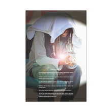 Load image into Gallery viewer, "The Whisper of Jesus: Artful Echoes of Compassion and Righteous Paths" Matthew 25:35-40 Matte Canvas, Stretched, 1.25"