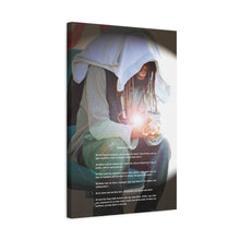Load image into Gallery viewer, "The Whisper of Jesus: Artful Echoes of Compassion and Righteous Paths" Matthew 25:35-40 Matte Canvas, Stretched, 1.25"