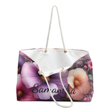 Load image into Gallery viewer, Proverbs 31-25 Oversized Weekender Tote: Strength & Dignity on Every Journey, Shopping, Church, art Supplies, Vacation, or the Beach.