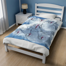 Load image into Gallery viewer, Thy Will Be Done Velveteen Plush Blanket, Light Weight Blanket