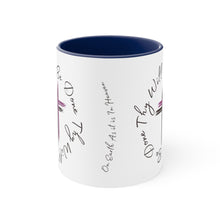 Load image into Gallery viewer, Thy Will Be Done As It Is In Heaven Accent Ceramic Coffee Mug, 11oz Purple Cross, Multiple Color Mugs~