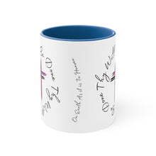 Load image into Gallery viewer, Thy Will Be Done As It Is In Heaven Accent Ceramic Coffee Mug, 11oz Purple Cross, Multiple Color Mugs~