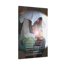 Load image into Gallery viewer, "The Whisper of Jesus: Artful Echoes of Compassion and Righteous Paths" Matthew 25:35-40 Matte Canvas, Stretched, 1.25"