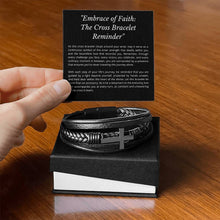 Load image into Gallery viewer, "Embrace of Faith: The Cross Bracelet Reminder"