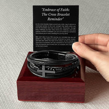Load image into Gallery viewer, "Embrace of Faith: The Cross Bracelet Reminder"