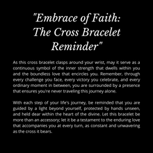 Load image into Gallery viewer, "Embrace of Faith: The Cross Bracelet Reminder"
