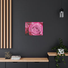 Load image into Gallery viewer, Chose The Beauty of the Positive- Be Thankful Thorn Bushes Have Pink Roses.   Matte Canvas, Stretched, 1.25&quot;
