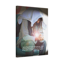 Load image into Gallery viewer, The Whisper of Jesus- Artful Echoes of Compassion and Righteous Paths , Matthew 25:40   Matte Canvas, Stretched, 1.25
