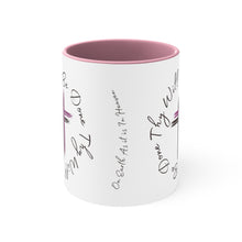 Load image into Gallery viewer, Thy Will Be Done As It Is In Heaven Accent Ceramic Coffee Mug, 11oz Purple Cross, Multiple Color Mugs~
