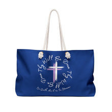 Load image into Gallery viewer, Thy Will Be Done Weekender Tote - Bag, Great for Shopping, Church, art Supplies, Vacation, or a trip to town or the Beach.
