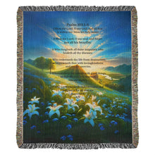 Load image into Gallery viewer, Bless My Soul Heirloom Woven Blanket, Psalms 103:1-6
