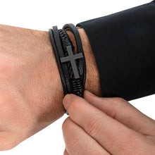 Load image into Gallery viewer, &quot;To My Son&quot; Men&#39;s Cross Bracelet
