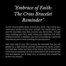 Load image into Gallery viewer, &quot;Embrace of Faith: The Cross Bracelet Reminder&quot;
