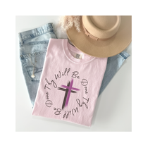 Load image into Gallery viewer, Thy Will Be Done Unisex Garment-Dyed T-shirt, Faith Shirt, Inspirational Shirt
